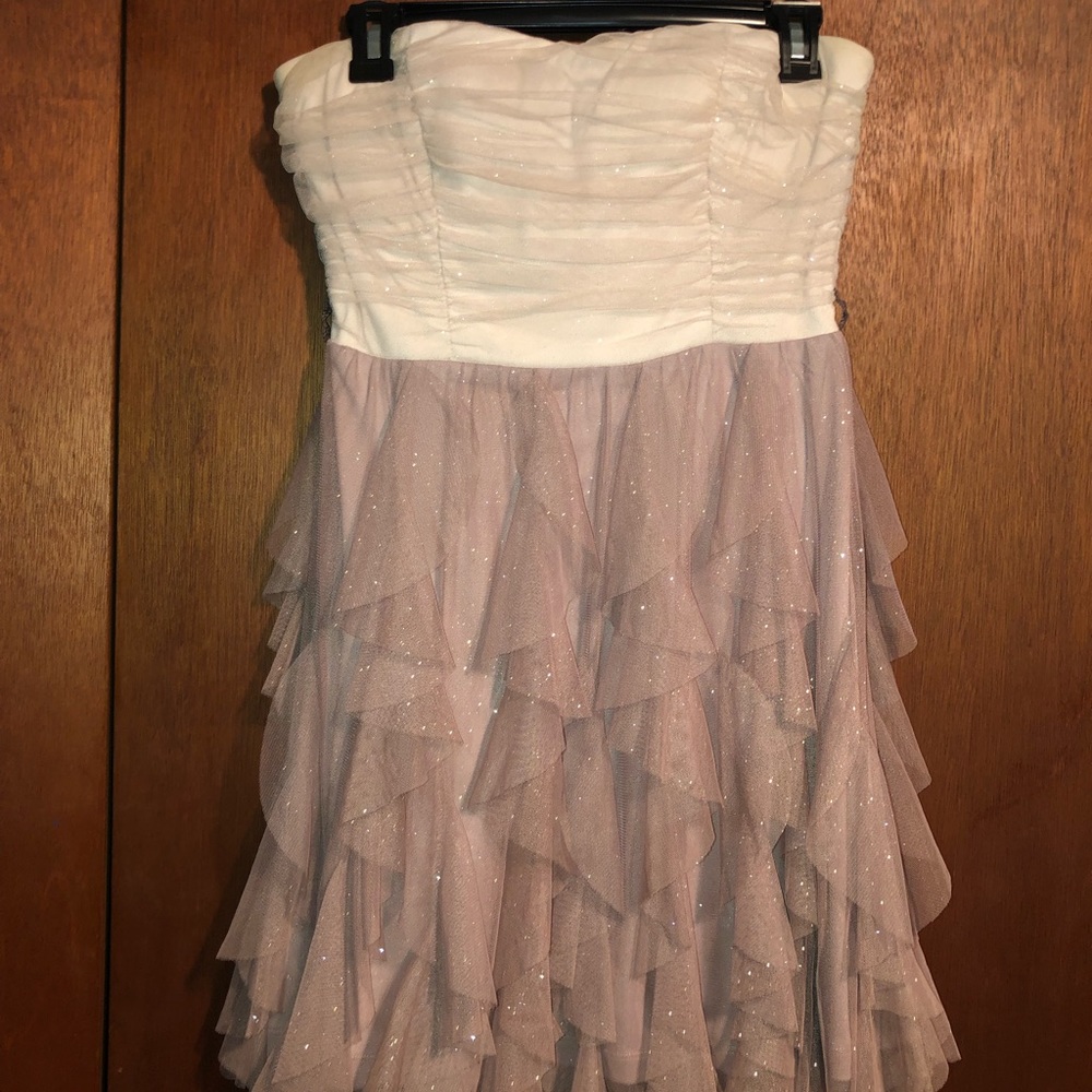 Champagne Two Toned Cocktail Dress